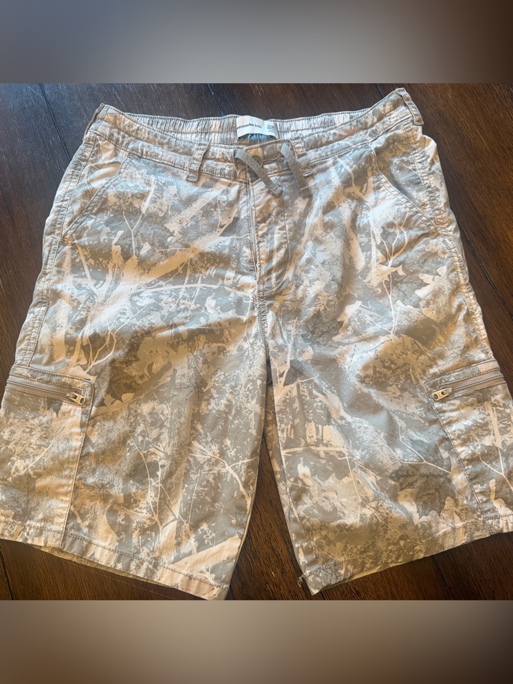 abercrombie kids Neutral Camo Cargo Shorts